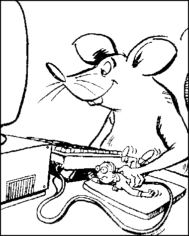 Мышь попала в принтер между каретками
